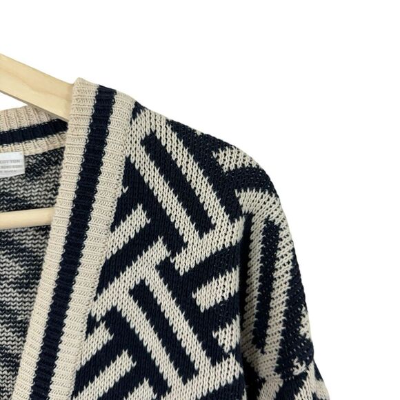 Vintage Perry Ellis Portfolio Small Cardigan Sweater Cotton V-Neck Womens - Picture 4 of 11